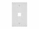 View product image Monoprice Wall Plate for Keystone, 1 Hole - White - image 1 of 3
