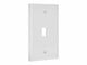 View product image Monoprice Wall Plate for Keystone, 1 Hole - White - image 2 of 3