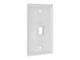 View product image Monoprice Wall Plate for Keystone, 1 Hole - White - image 3 of 3