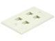 View product image Monoprice Wall Plate for Keystone, 4 Hole - Ivory - image 1 of 3