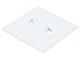 View product image Monoprice 2-Gang Wall Plate for Keystone w/2xInserts, 2-Port, White, 4.5&#34;x4.6&#34;x0.2&#34;, w/Screws (White Painted Nipples) - image 1 of 4