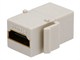 View product image Monoprice Keystone Jack HDMI Female to Female Coupler Adapter, Ivory - image 1 of 2