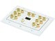 View product image Monoprice 3-Gang 7.1 Surround Sound Distribution Wall Plate with HDMI - image 1 of 4