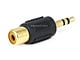 View product image Monoprice 3.5mm TRS Stereo Plug to RCA Jack Adapter, Gold Plated - image 2 of 2