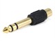 View product image Monoprice 1/4in (6.35mm) TRS Stereo Plug to RCA Jack Adapter, Gold Plated - image 1 of 2