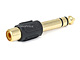 View product image Monoprice 1/4in (6.35mm) TRS Stereo Plug to RCA Jack Adapter, Gold Plated - image 2 of 2