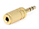 View product image Monoprice Metal 3.5mm TRS Stereo Plug to 3.5mm TS Mono Jack Adapter, Gold Plated - image 2 of 2