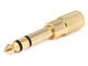 View product image Monoprice Metal 1/4in (6.35mm) TRS Stereo Plug to 3.5mm TRS Stereo Jack Adapter, Gold Plated - image 1 of 2