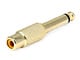 View product image Monoprice Metal 1/4in (6.35mm) TS Mono Plug to RCA Jack Adapter, Gold Plated - image 2 of 2
