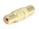 View product image Monoprice Metal RCA Jack to RCA Jack Adapter, Gold Plated - image 1 of 1