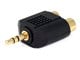 View product image Monoprice 3.5mm TRS Stereo Plug to 2x RCA Jack Splitter Adapter, Gold Plated - image 1 of 2