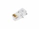 View product image Monoprice Cat5e RJ45 Modular Plugs for Round Solid/Stranded Cable, 50u, 3 Prongs, Clear, 100-Pk - image 3 of 4