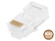 View product image Monoprice Cat5e RJ45 Modular Plugs for Round Solid/Stranded Cable, 50u, 2 Prongs, Clear, 100-Pk - image 2 of 4