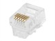 View product image Monoprice 6P6C RJ12 Plug for Round Stranded Phone Cable, 50 pcs/pack - image 1 of 3