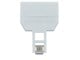 View product image Monoprice 6P4C T Adapter, 1x Male to 2x Female, White - image 3 of 3