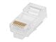 View product image Monoprice 8P8C RJ45 Plug for Flat Stranded Ethernet Cable, 50 pcs/pack - image 1 of 3