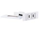 View product image Monoprice 2-port 2-piece Inset Wall Plate with 4in Built-in Flexible High Speed HDMI Cable With Ethernet, White - image 2 of 4