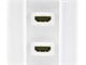 View product image Monoprice 2-port 2-piece Inset Wall Plate with 4in Built-in Flexible High Speed HDMI Cable With Ethernet, White - image 4 of 4
