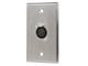 View product image Monoprice 1-port 3-pin XLR Female Zinc Alloy Wall Plate - image 1 of 1