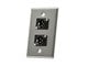 View product image Monoprice 2-port 3-pin XLR Male Zinc Alloy Wall Plate - image 1 of 2