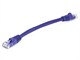View product image Monoprice Cat6 Ethernet Patch Cable - Snagless RJ45, Stranded, 550MHz, UTP, Pure Bare Copper Wire, 24AWG, 0.5ft, Purple - image 1 of 3