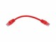 View product image Monoprice Cat6 6in Red Patch Cable, UTP, 24AWG, 550MHz, Pure Bare Copper, Snagless RJ45, Fullboot Series Ethernet Cable - image 4 of 6