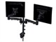 View product image Monoprice Tilt/Swivel DUAL Monitor Desk Mount Bracket (max 17.5 lbs. per arm, 15~22in), Black - image 1 of 3