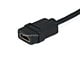 View product image Monoprice 6in 34AWG High Speed HDMI Cable With Ethernet Port Saver, HDMI Micro Connector Male to HDMI Connector Female, Black - image 3 of 3