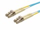 View product image Monoprice OM3 Fiber Optic Cable - LC/LC, UL, 50/125 Type, Multi-Mode, 10GB, Aqua, 20m, Corning - image 1 of 2