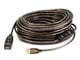 View product image Monoprice USB-A to USB-A Female 2.0 Extension Cable - Active  26/22AWG  Repeater  Kinect and PS3 Move Compatible  Black  82ft - image 1 of 4