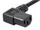 View product image Monoprice Right Angle Power Cord - NEMA 5-15P to Right Angle IEC 60320 C13, 18AWG, 10A/1250W, SVT, 125V, Black, 6ft - image 3 of 6