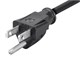 View product image Monoprice Right Angle Power Cord - NEMA 5-15P to Right Angle IEC 60320 C13, 18AWG, 10A/1250W, SVT, 125V, Black, 6ft - image 4 of 6