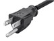 View product image Monoprice Right Angle Power Cord - NEMA 5-15P to Right Angle IEC 60320 C13, 18AWG, 10A/1250W, SVT, 125V, Black, 10ft - image 4 of 6