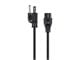View product image Monoprice Power Cord - NEMA 5-15P to IEC-320-C5, 18AWG, 7A/125V, 3-Prong, Black, 3ft - image 2 of 6