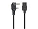 View product image Monoprice Power Cord - BS 1363 (UK) to IEC 60320 C13, 18AWG, 5A/1250W, 250V, 3-Prong, Fused, Black, 6ft - image 2 of 6