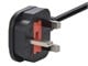 View product image Monoprice Power Cord - BS 1363 (UK) to IEC 60320 C13, 18AWG, 5A/1250W, 250V, 3-Prong, Fused, Black, 6ft - image 3 of 6