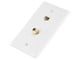 View product image Monoprice Cat5e / F-Type Wall Plate (Cat5e + F-Type) - Coupler Type - image 1 of 2