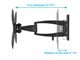 View product image Monoprice Premium Full Motion TV Wall Mount Bracket For 23&#34; To 42&#34; TVs up to 44lbs, Max VESA 200x200, UL Certified  - image 3 of 6