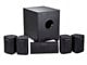 View product image Monoprice 5.1 Channel Home Theater Satellite Speakers and Subwoofer, Black - image 1 of 6
