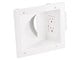 View product image Monoprice Recessed Low Voltage Media Wall Plate with Duplex Receptacle - White - image 1 of 2