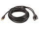View product image Monoprice 2 Port USB-A to USB-A Female 2.0 Extension Cable - Active, Repeater, Black, 16ft - image 1 of 5