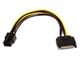 View product image Monoprice 8in SATA 15pin to 6pin PCI Express Card Power Cable - image 1 of 3