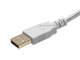 View product image Monoprice USB Type-A to USB Type-A Female 2.0 Extension Cable - 28/24AWG, Gold Plated, White, 1.5ft - image 2 of 3