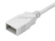 View product image Monoprice USB Type-A to USB Type-A Female 2.0 Extension Cable - 28/24AWG, Gold Plated, White, 6ft - image 3 of 3