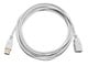 View product image Monoprice USB Type-A to USB Type-A Female 2.0 Extension Cable - 28/24AWG, Gold Plated, White, 10ft - image 1 of 3