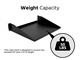 View product image Monoprice Single Sided Shelf, 3.5(H) x 14.5(D) x 19(W), 50 lbs. - image 2 of 3