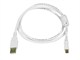 View product image Monoprice USB-A to Mini-B 2.0 Cable - 5-Pin, 28/24AWG, Gold Plated, White, 3ft - image 1 of 3