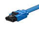 View product image Monoprice 18in SATA 6Gbps Cable with Locking Latch (90-degree to 180-degree), Blue - image 2 of 3