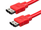 View product image Monoprice 3ft SATA External Shielded Cable - eSATA to eSATA (Type I to Type I) - Red - image 2 of 3