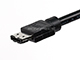 View product image Monoprice 6ft SATA 6 Gbps External Shielded Cable - eSATA to eSATA (Type I to Type I) - Black - image 3 of 3